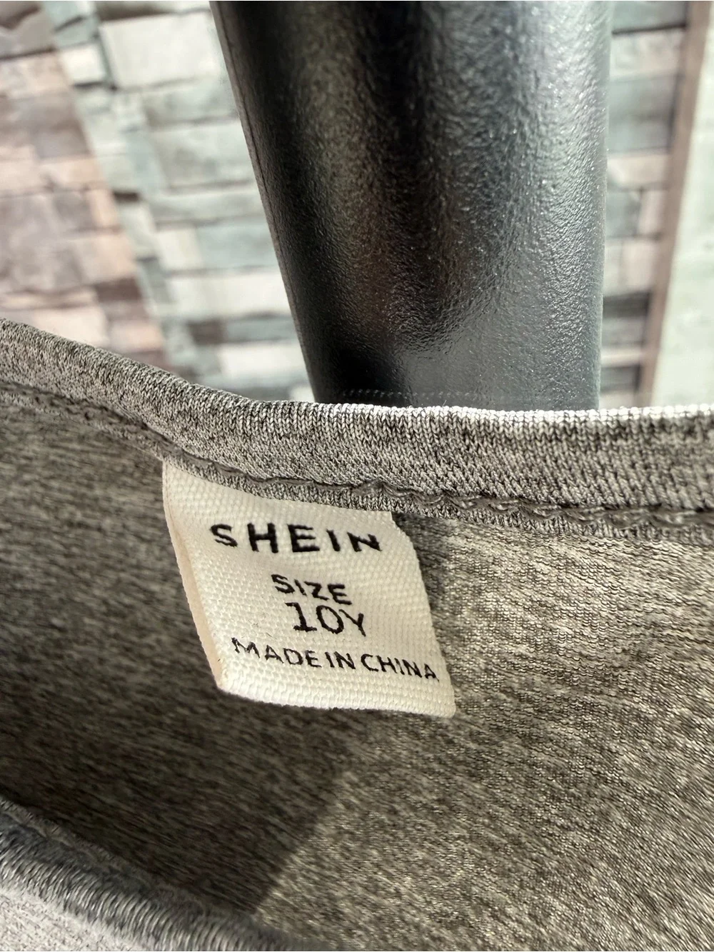 Girl’s Gray Cropped Crewneck Tee